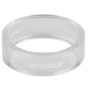 FSA Polycarbonate headset 10 mm spacer White Transparent